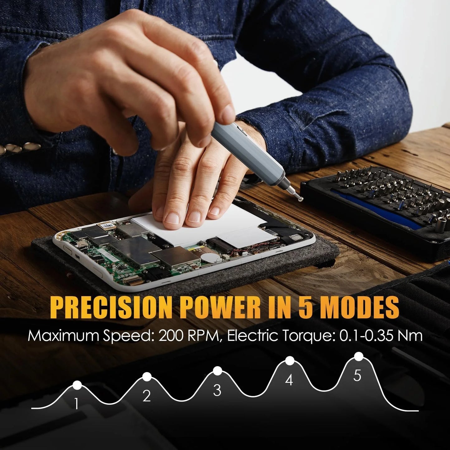 Jemcravo® 68 In 1 Mini Precision Electric Screwdriver Set