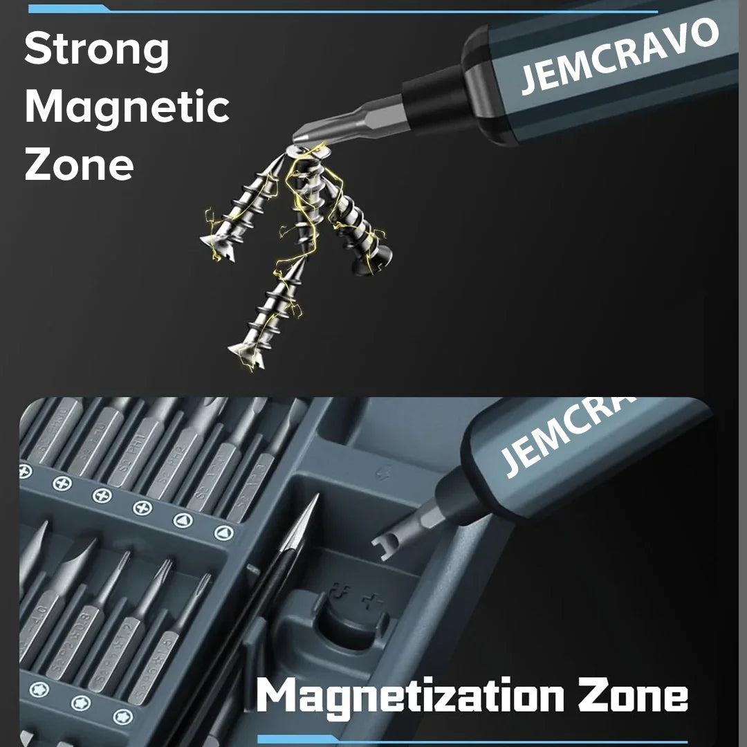 Jemcravo® 68 In 1 Mini Precision Electric Screwdriver Set