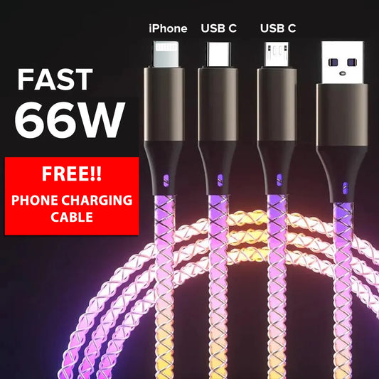 🎁 FREE GIFT: Glowing Phone Charging Cable (100% off)